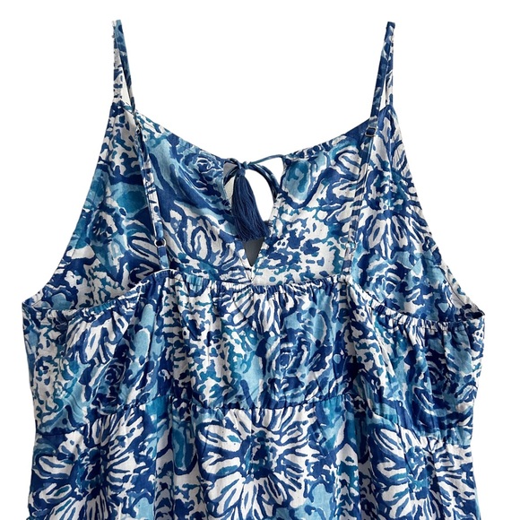 NEW Jude Connally Anita Watercolor Floral Cotton Maxi Sundress XL - Picture 4 of 9